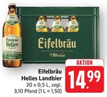 EDEKA - Eifelbräu Helles Landbier Angebot im Prospekt Eifelbräu Helles Landbier bei EDEKA im Prospekt "" für 14,99 €