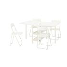 Tisch und 4 Stühle Klapptisch weiß/klappbar weiß Angebote von VIHALS / VIHALS bei IKEA Witten für 198,96 €