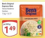 Express Reis im Angebot bei GLOBUS in Wiesbaden Express Reis Angebote von Ben's Original bei GLOBUS Wiesbaden für 1,49 €