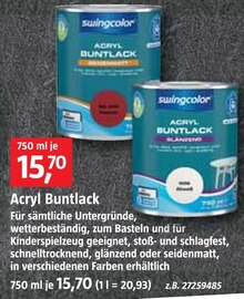 Acryl Buntlack Angebot in Holzbach, Hunsrück im aktuellen Prospekt bei BAUHAUS in Holzbach, Hunsrück