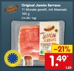 Original Jamón Serrano von CUARENTA im aktuellen Netto Marken-Discount Prospekt für 1,49 €