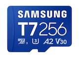 Speicherkarte im MediaMarkt Saturn Prospekt T7, Micro-SD microSD Speicherkarte, 256 GB von SAMSUNG im aktuellen MediaMarkt Saturn Prospekt für 52,99 €
