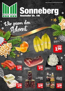 Aktueller Marktkauf Prospekt "Wir feiern den Advent" Seite 1 von 2 Seiten für Sonneberg