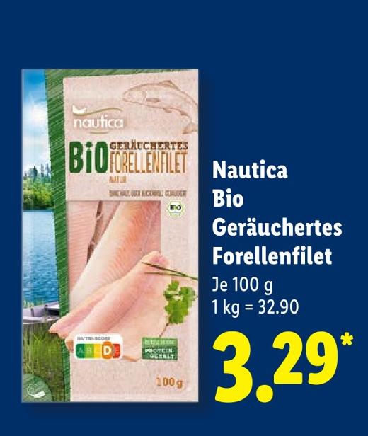 Bio Geräuchertes Forellenfilet