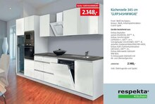 Küchenzeile 345 cm 'GLRP345HWWGKE' bei BAUHAUS in Grevenbroich Küchenzeile 345 cm 'GLRP345HWWGKE' im Angebot bei BAUHAUS Grevenbroich für 2.148,00 €