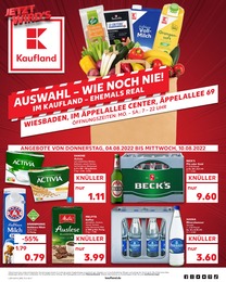Kaufland Prospekt für Wiesbaden mit 44 Seiten Kaufland Prospekt für Wiesbaden: "Aktuelle Angebote", 44 Seiten, 04.08.2022 - 10.08.2022