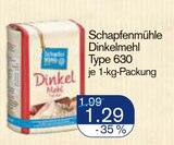 Dinkelmehl von Schapfenmühle im aktuellen V-Markt Prospekt für 1,29 €