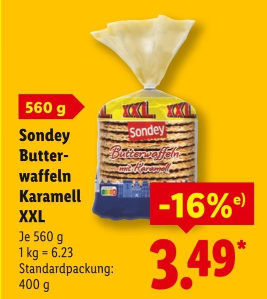 Butterwaffeln Karamell XXL