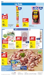 Prix et réduction Chorizo dans le prospectus Carrefour Market en cours Offre Chorizo dans le catalogue Carrefour Market du moment à la page 30
