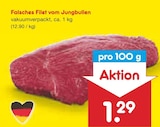 Falsches Filet vom Jungbullen im aktuellen Netto Marken-Discount Prospekt