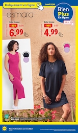 Prix et réduction Robe dans le prospectus Lidl en cours Offre Robe dans le catalogue Lidl du moment à la page 22