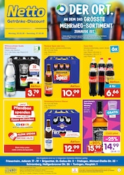 Cola im Netto Marken-Discount Prospekt in Donaueschingen Aktueller Netto Marken-Discount Prospekt mit Cola, "DER ORT, AN DEM DU IMMER AUSGEZEICHNETE PREISE FINDEST.", Seite 1