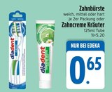 Zahnbürste im EDEKA Prospekt Zahnbürste von im aktuellen EDEKA Prospekt für 0,65 €