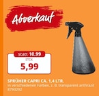 SPRÜHER CAPRI CA. 1,4 LTR. bei Profi Ruhl im Prospekt "" für 5,99 €