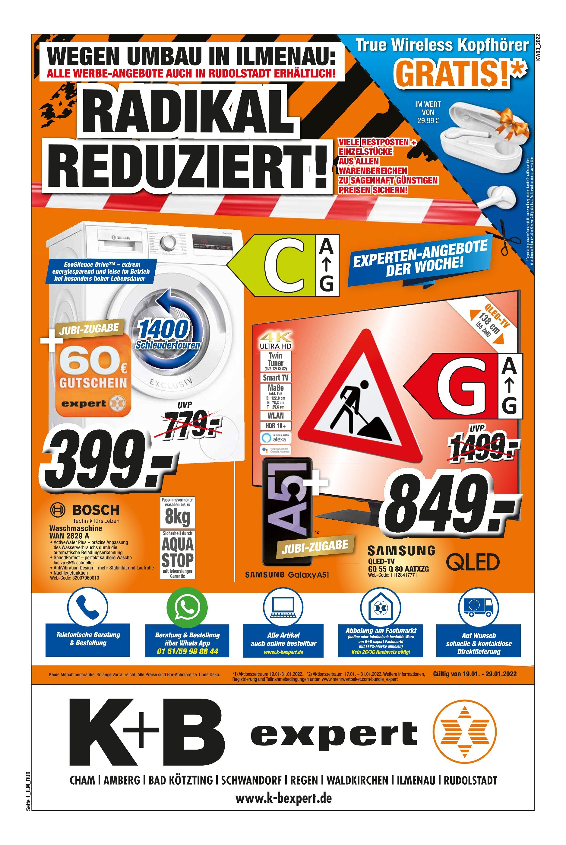 K+B expert Prospekt für Suhl mit 8 Seiten K+B expert Prospekt für Suhl: "TOP ANGEBOTE", 8 Seiten, 19.01.2022 - 29.01.2022