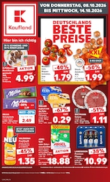 Aktueller Kaufland Prospekt, "Hier bin ich richtig", mit Angeboten der Woche, gültig von 08.10.2026 bis 08.10.2026