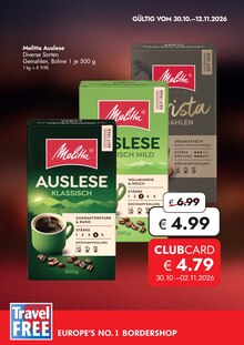 Kaffee im aktuellen Travel FREE Prospekt (Freiberg) Kaffee im Travel FREE Prospekt "EUROPE'S NO.1 BORDERSHOP" mit 1 Seiten (Freiberg)