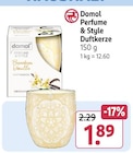 Aktuelles Perfume & Style Duftkerze Angebot bei Rossmann in Leverkusen ab 1,89 €