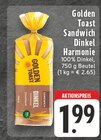 Sandwich Dinkel Harmonie Angebote von Golden Toast bei E center Ahaus für 1,99 €