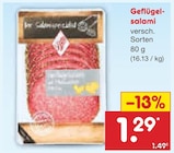 Salami im Netto Marken-Discount Prospekt Geflügelsalami im aktuellen Netto Marken-Discount Prospekt für 1,29 €