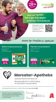 mea - meine apotheke Prospekt der Woche "Unsere September-Angebote" Seite 1, 01.09.2025 bis 30.09.2025 für Duisburg Aktueller mea - meine apotheke Prospekt "Unsere September-Angebote" Seite 1 von 4 Seiten für Duisburg