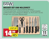 Messer-Set und Holzbrett im Angebot bei Marktkauf in Bietigheim-Bissingen Messer-Set und Holzbrett Angebote von SSW Berlin bei Marktkauf Bietigheim-Bissingen für 14,99 €