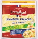 Promo Emmental au lait thermise ou pasteurise entremont à 3,14 € dans le catalogue Super U à Belberaud