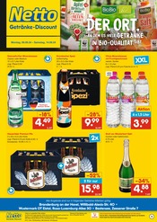 Aktueller Netto Marken-Discount Prospekt mit Sekt, "DER ORT, AN DEM ES VIELE GETRÄNKE IN BIO-QUALITÄT.", Seite 1