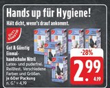 Einmalhandschuhe Nitril Angebote von Gut & Günstig bei EDEKA Fürth für 2,99 €
