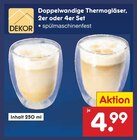 Doppelwandige Thermogläser von DEKOR im aktuellen Netto Marken-Discount Prospekt für 4,99 €