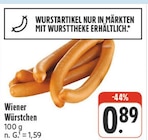 Aktuelles Wiener Würstchen Angebot bei EDEKA in Dresden ab 0,89 €