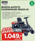 Aktuelle Rasenmäher Angebote bei Marktkauf in Erlangen Aktuelles Benzin-Aufsitz-Rasenmäher MR200-61 Angebot bei Marktkauf in Erlangen ab 1.049,00 €