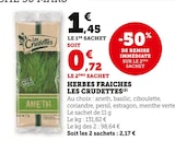 Herbes Fraîches - Les Crudettes dans le catalogue U Express