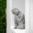 Statue bouddha 2 modeles assorti en promo chez B&M Courbevoie à 14,99 €