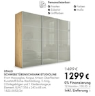 SCHWEBETÜRENSCHRANK STUDIOLINE Angebote von STAUD bei HARDECK Neuss für 1.299,00 €