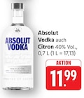 Vodka Angebote von Absolut bei E center Bruchsal für 11,99 €