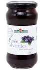 Purée myrtilles à NaturéO dans Sillery