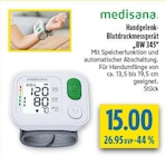 Handgelenk-Blutdruckmessgerät BW 345 im Angebot bei diska in Weiden Handgelenk-Blutdruckmessgerät BW 345 Angebote von medisana bei diska Weiden für 15,00 €