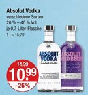 Vodka im Angebot bei V-Markt in Kempten Vodka Angebote von Absolut bei V-Markt Kempten für 10,99 €
