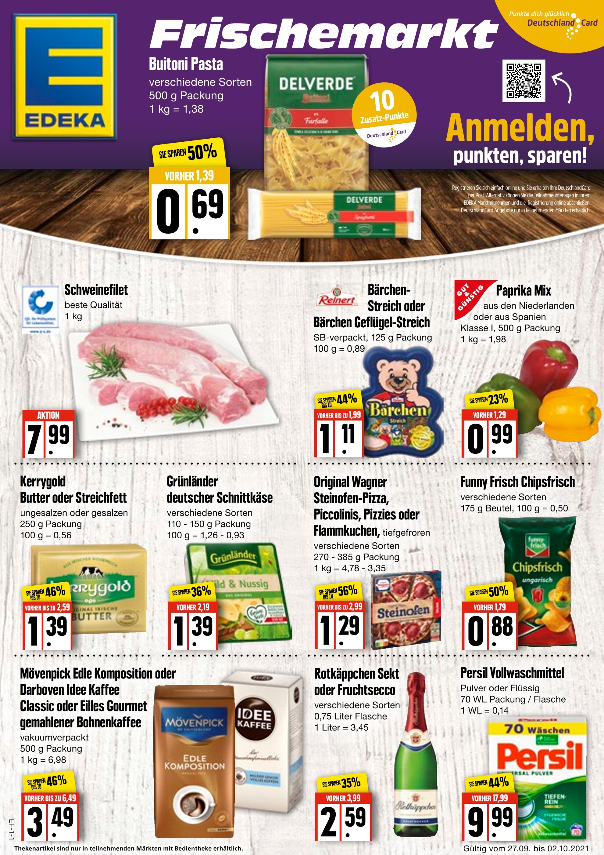 EDEKA Prospekt für Stade mit 4 Seiten EDEKA Prospekt für Stade: "Aktuelle Angebote", 4 Seiten, 27.09.2021 - 02.10.2021