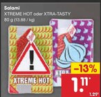 Salami XTREME HOT oder XTRA-TASTY Angebote bei Netto Marken-Discount Rottenburg für 1,11 €