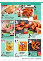 Prix et réduction Poulet dans le prospectus E.Leclerc en cours Offre Poulet dans le catalogue E.Leclerc du moment à la page 5