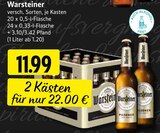 Warsteiner Pilsener bei EDEKA im Prospekt "" für 11,99 €