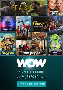 Aktueller WOW Prospekt "Filme und Serien ab 5,98€ mtl." mit 1 Seite