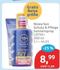 Schutz & Pflege Sonnenspray von Nivea Sun für 8,99 € bei budni im Angebot Schutz & Pflege Sonnenspray von Nivea Sun im aktuellen budni Prospekt