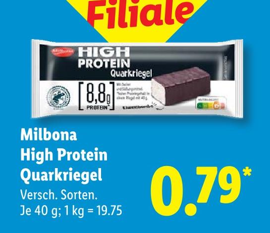 High Protein Quarkriegel