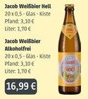 Hell im Angebot bei GetränkeLand Mayer in Bautzen Hell Angebote von Jacob bei GetränkeLand Mayer Bautzen für 16,99 €