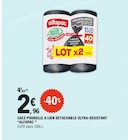 Promo Sacs poubelle à lien détachable ultra-résistant à 2,96 € dans le catalogue E.Leclerc à Villeparisis