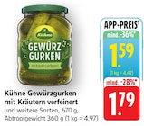 Gewürzgurken mit Kräutern verfeinert bei EDEKA im Prospekt "" für 1,59 €