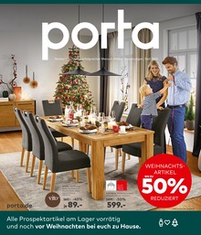 porta Möbel Prospekt für Zwickau mit 8 Seiten porta Möbel Prospekt für Zwickau: "WEIHNACHTSARTIKEL BIS ZU 50% REDUZIERT", 8 Seiten, 05.12.2022 - 10.12.2022